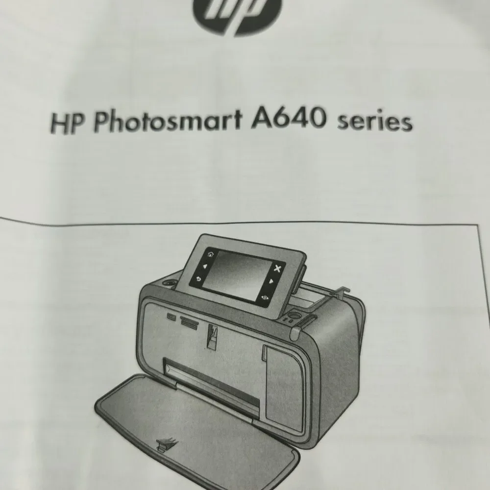 HP Photosmart A646 Digital Bluetooth Photo Inkjet Printer With Bag & Photo Paper